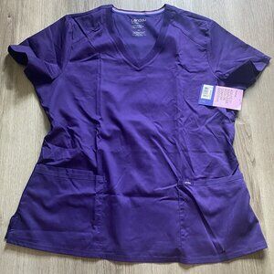 Landau ProFlex 3-Pocket V-Neck Rib Knit Top